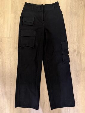 Wilfred Black High-Waist Cargo Pants